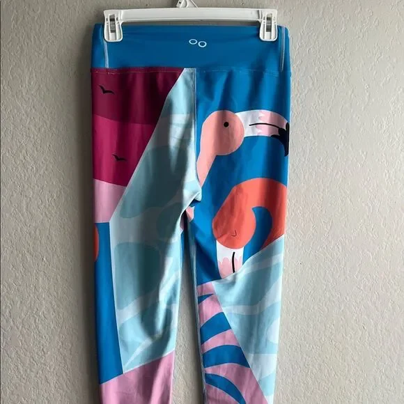 Loony Legs Shop Flamingo Running Leggings in Size M - Picture 5 of 16